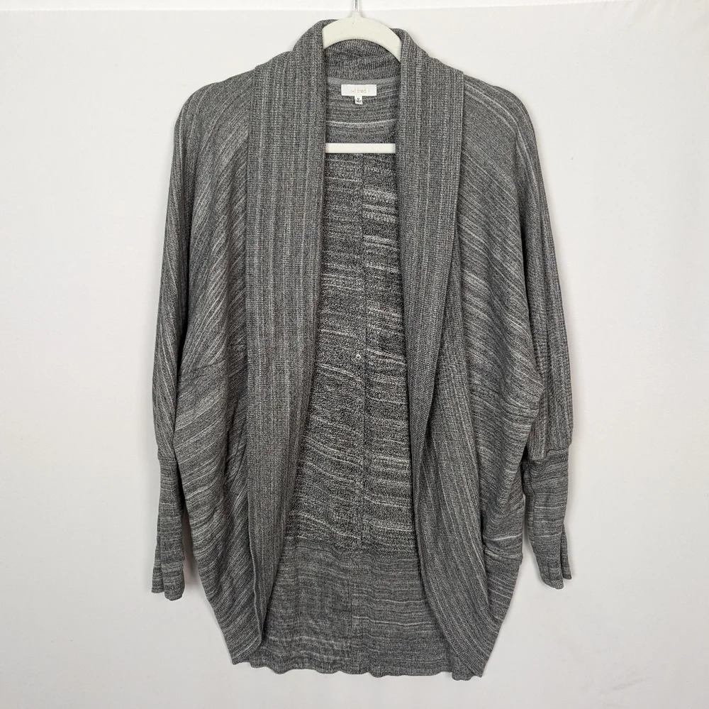 Aritzia Wilfred Diderot Cocoon Sweater Cardigan Open Front Slouchy Space Dye M